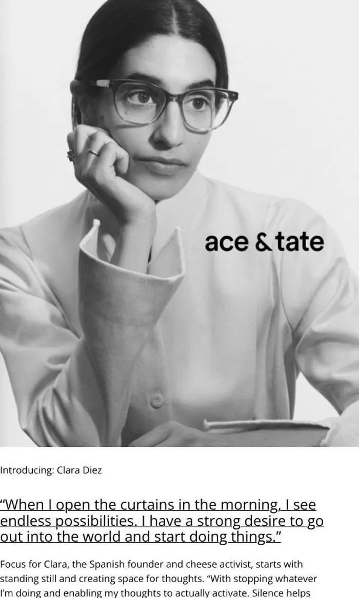 Ace & Tate: Introducing Clara Diez