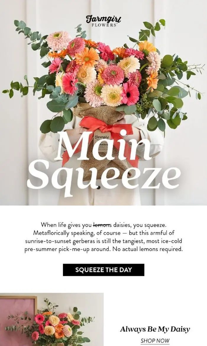 Farmgirl Flowers: creamsicle kind of friday