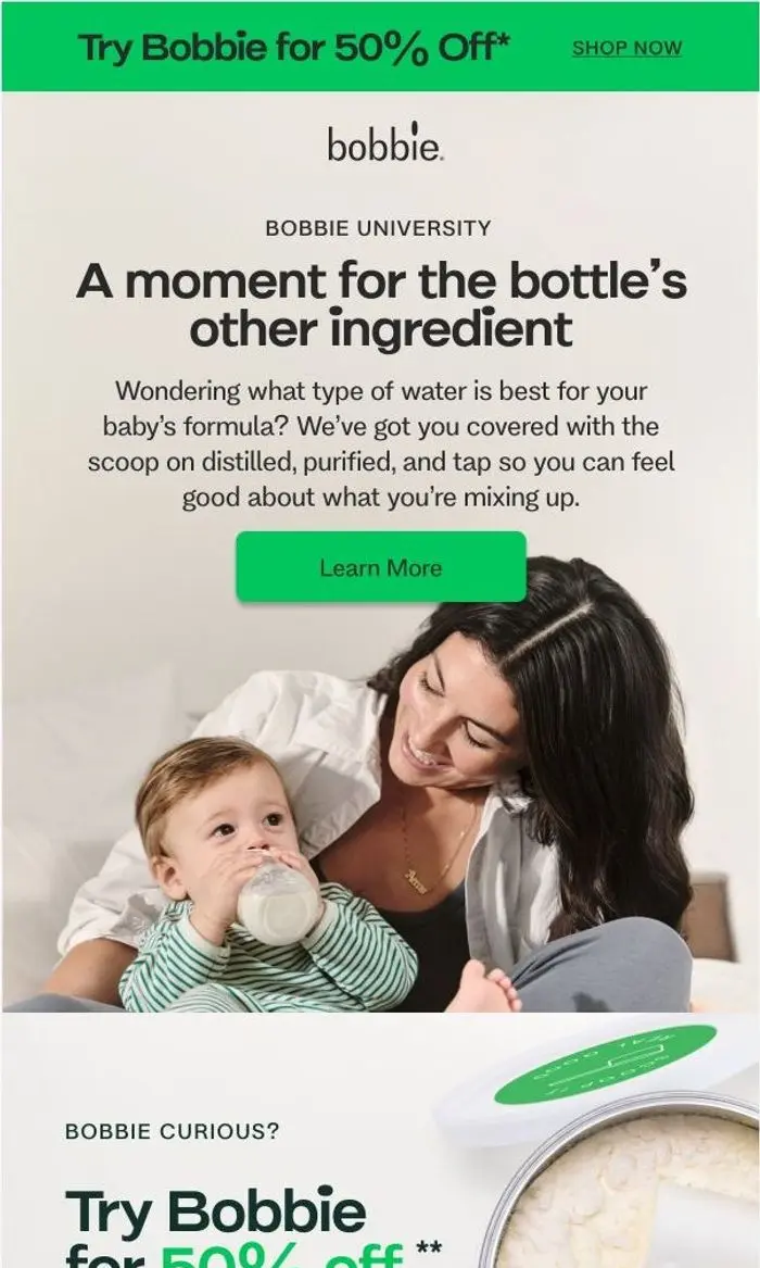 Bobbie: How to choose the right water for baby formula 💧