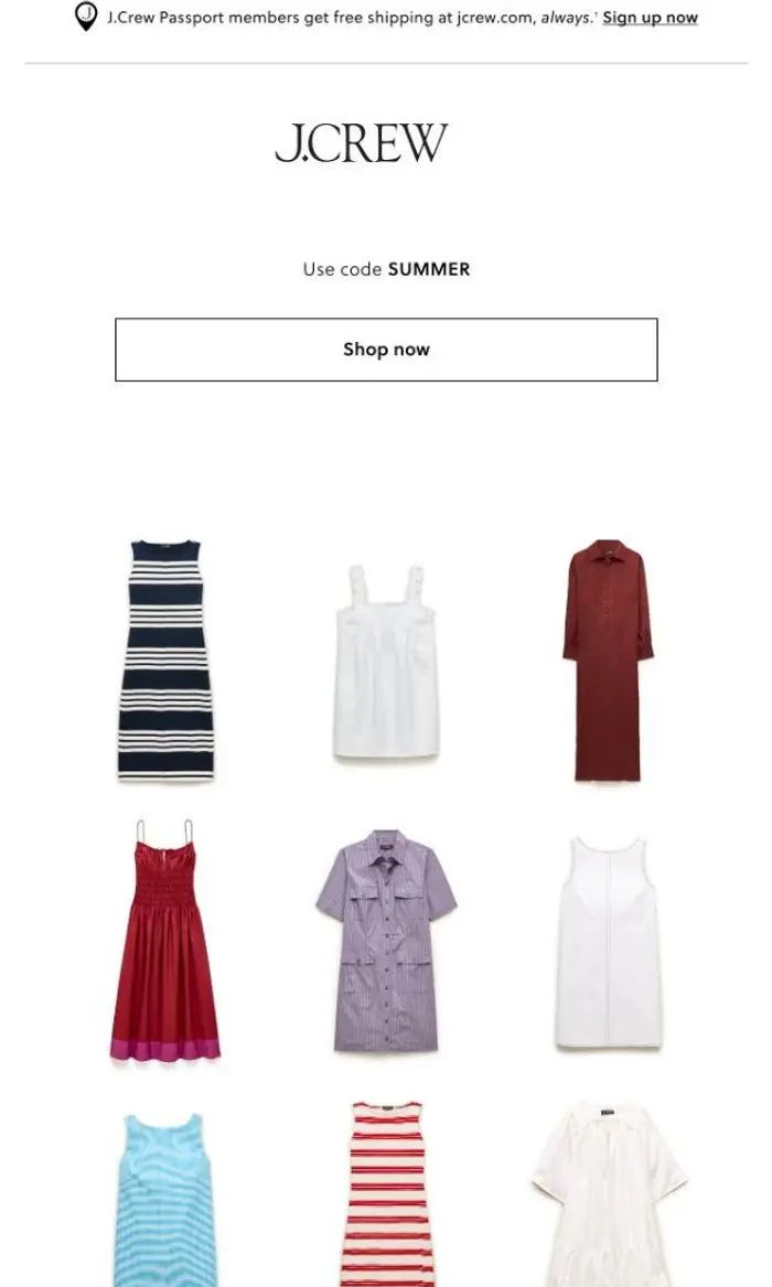 J.Crew: Extra 60% off sale dresses, for every summer plan