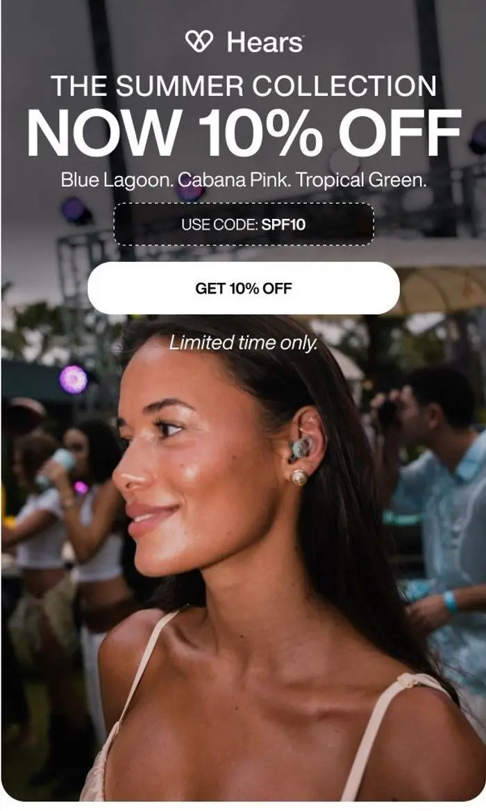 Hears Earplugs: Your summer just got more colorful