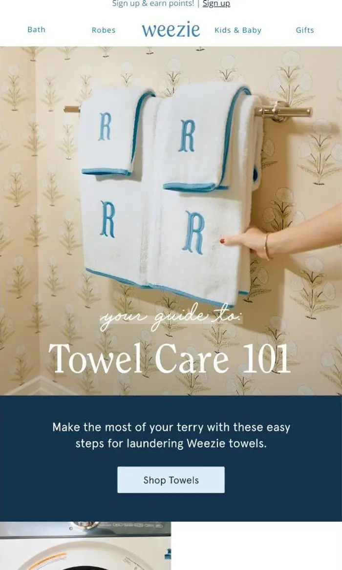 Weezie: Your Towel Care 101 🛀