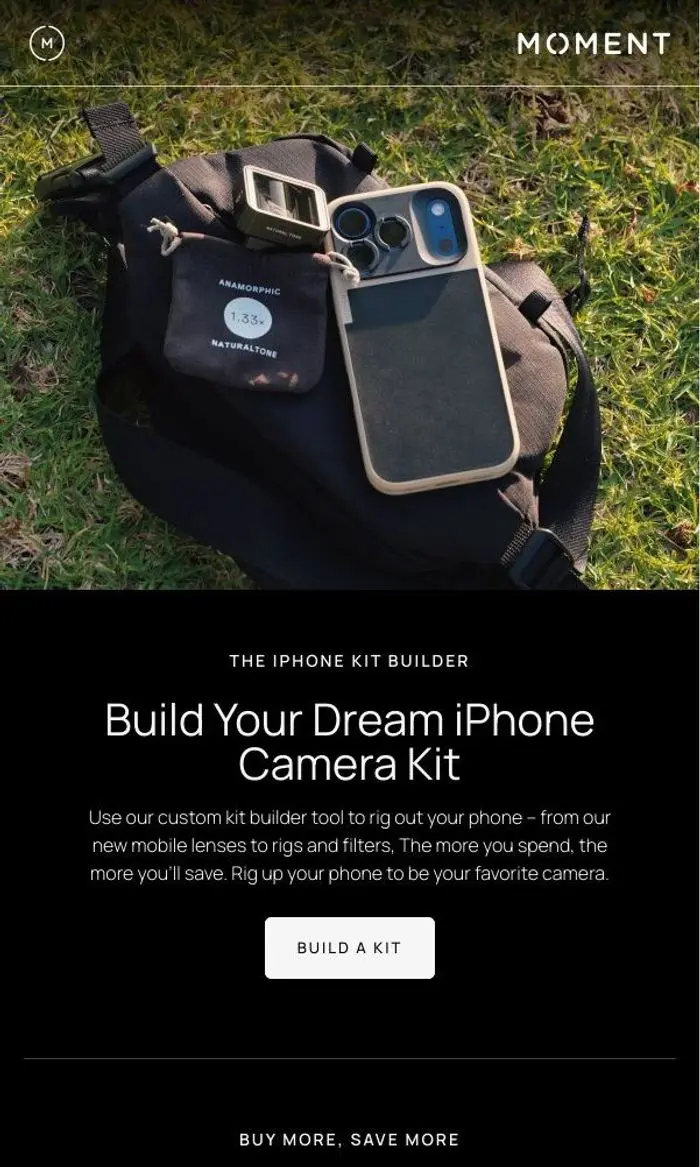 Moment: Up to $125 Off iPhone Kits