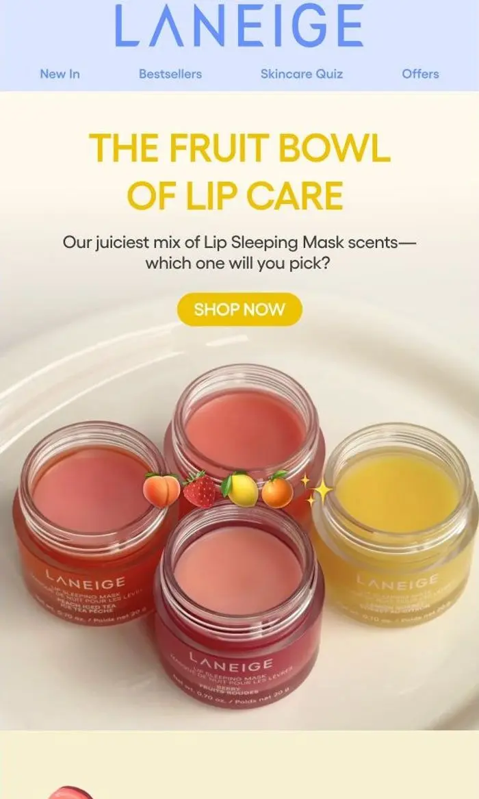 LANEIGE: Your daily serving of fruity lip care