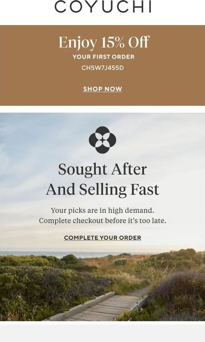 C O Y U C H I: Nicolas, Finish Checking Out + 15% Off