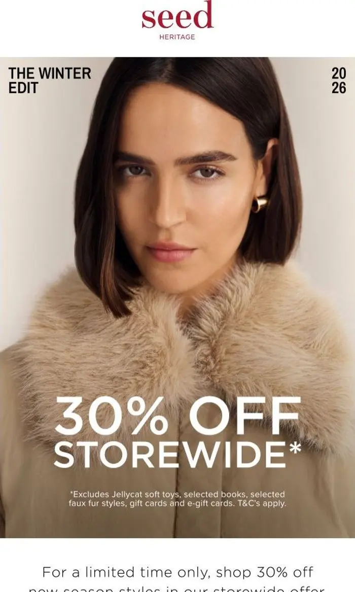 Seed Heritage: Creme Caramel Winter | 30% Off Storewide