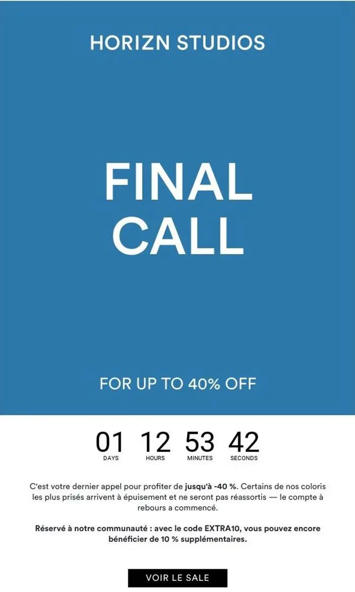 Horizn Studios: Final Call : End of Season Sale
