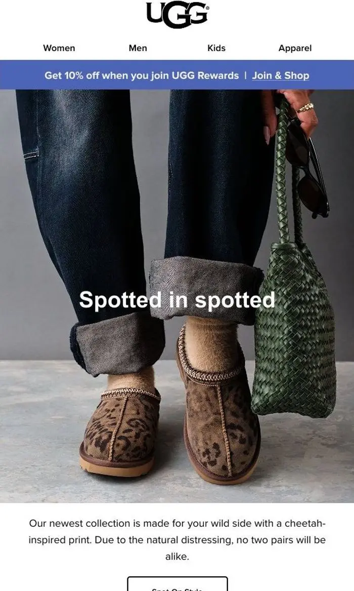 UGG®: JUST IN: SPOTTED 🐆