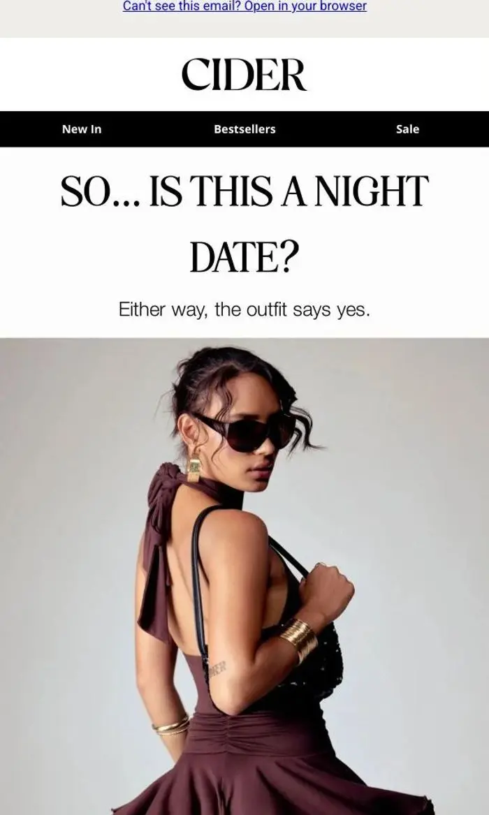 Cider: DATE NIGHT? SAY LESS.