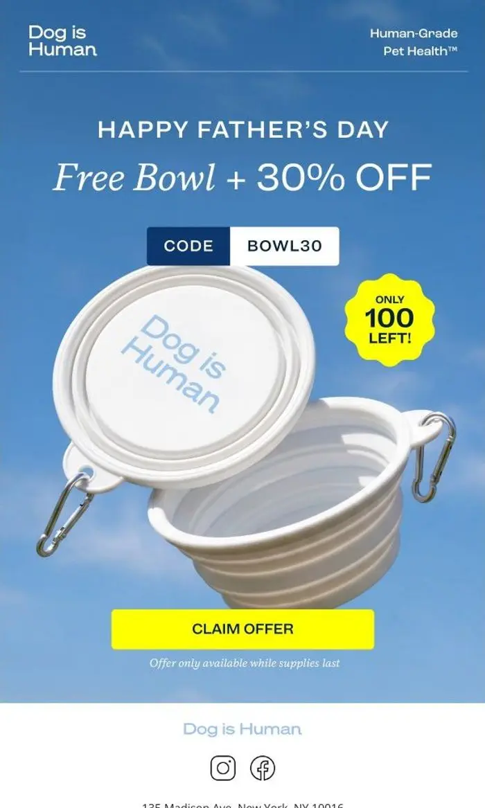 Dog is Human: 💙Father's Day Sale