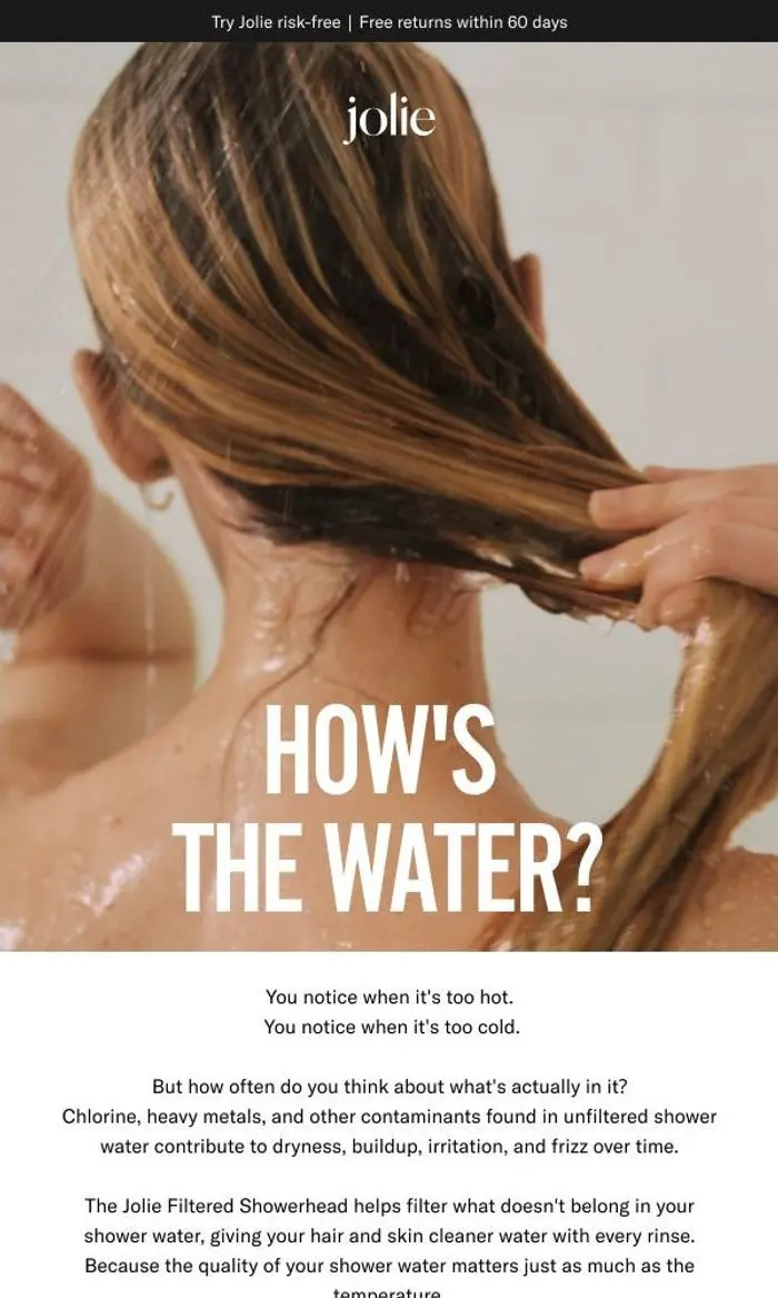 Jolie: How's the water?