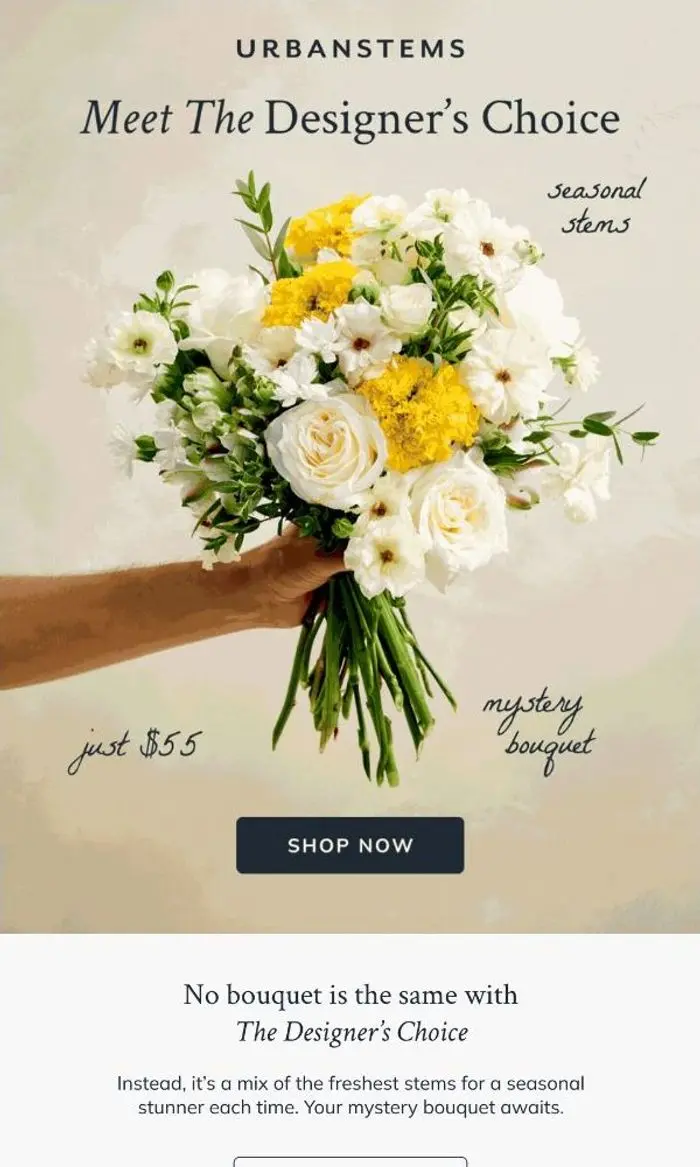 UrbanStems: Who doesn't love a surprise?