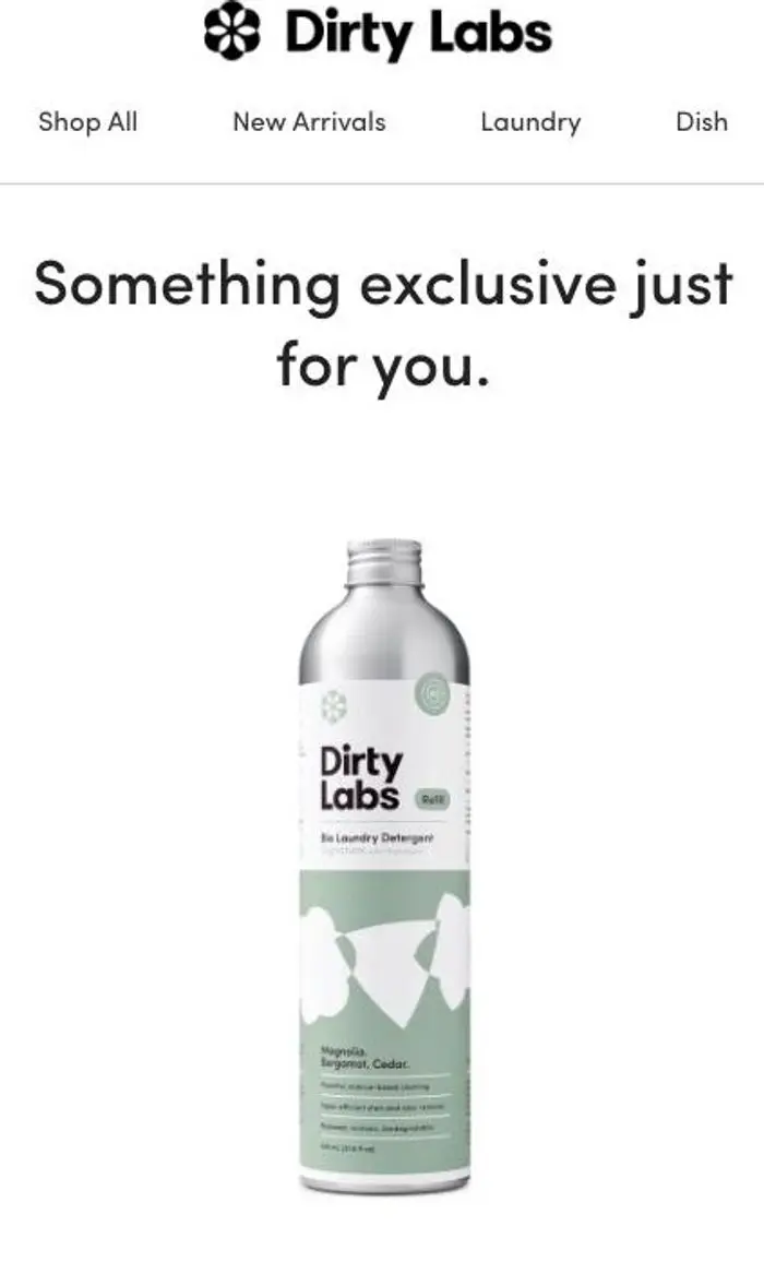 Dirty Labs: Exclusive just for you 😊