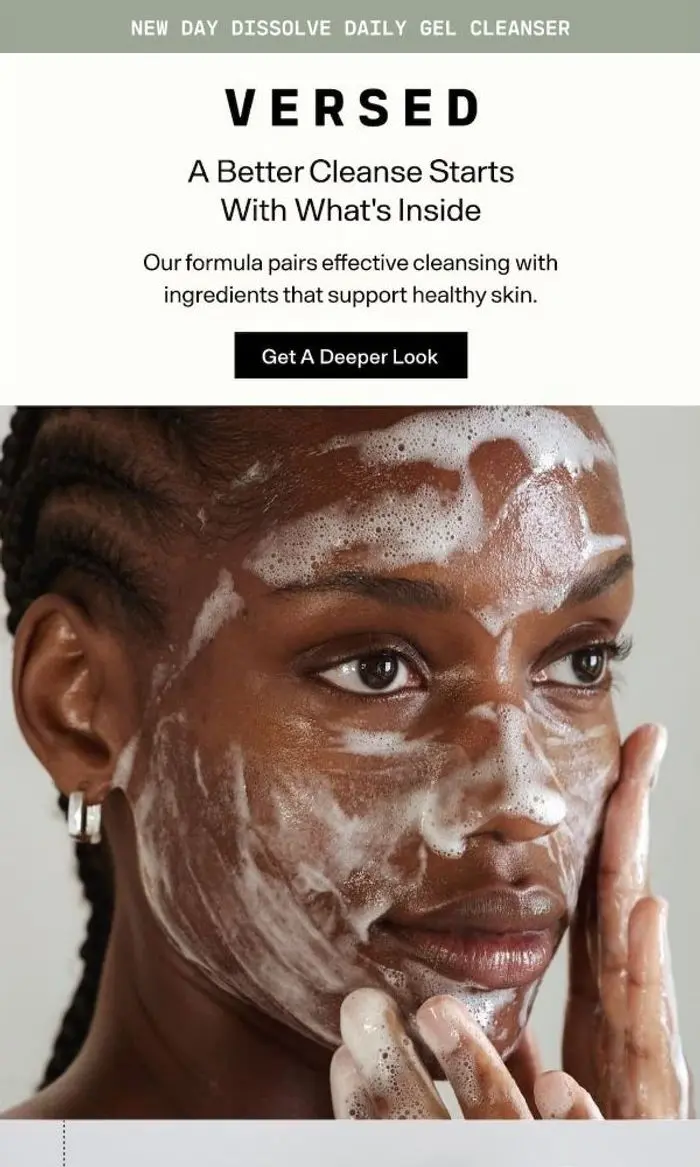 Versed: Why Daily Gel Cleanser feels different