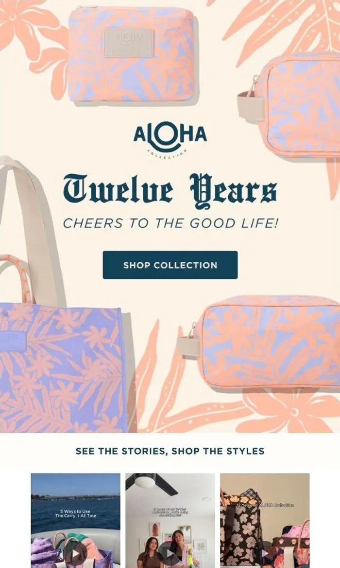 ALOHA Collection: 12-Year Collection Is Live!