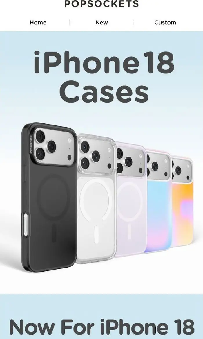 PopSockets: New cases for iPhone 18 ✨