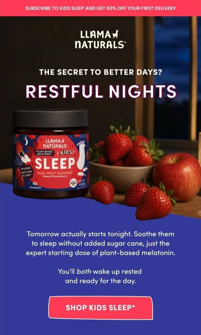 Llama Naturals: Restful nights = better days