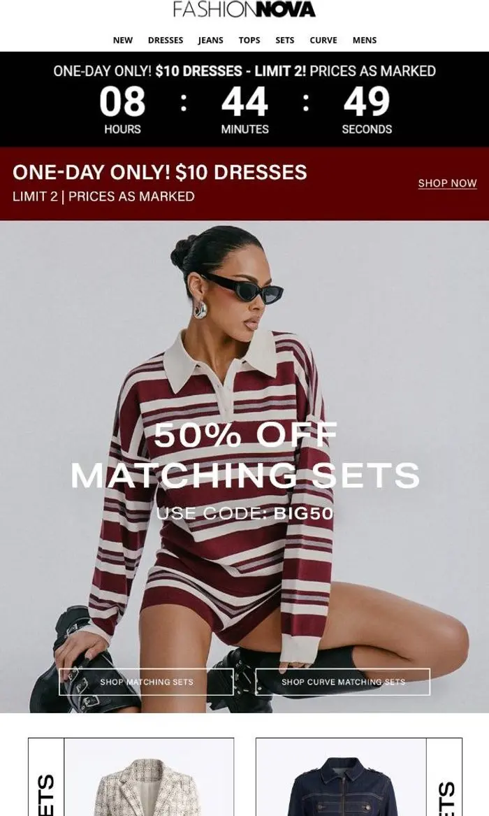 Fashion Nova: Your Perfect Match Is 50% Off💋