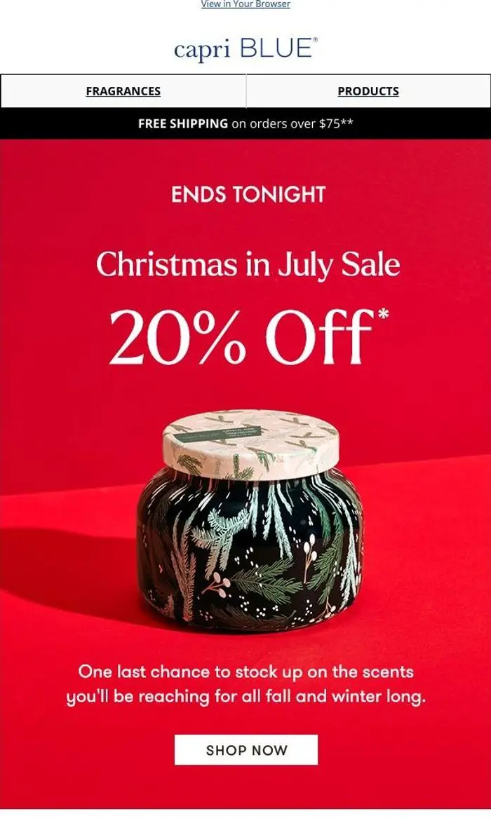 Capri Blue: Grab Your Holiday Favorites Before They're Gone