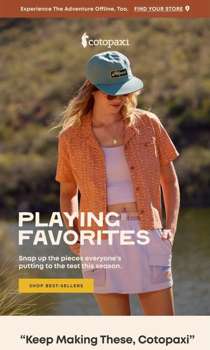 Cotopaxi: Our bestselling, most-wanted pieces.