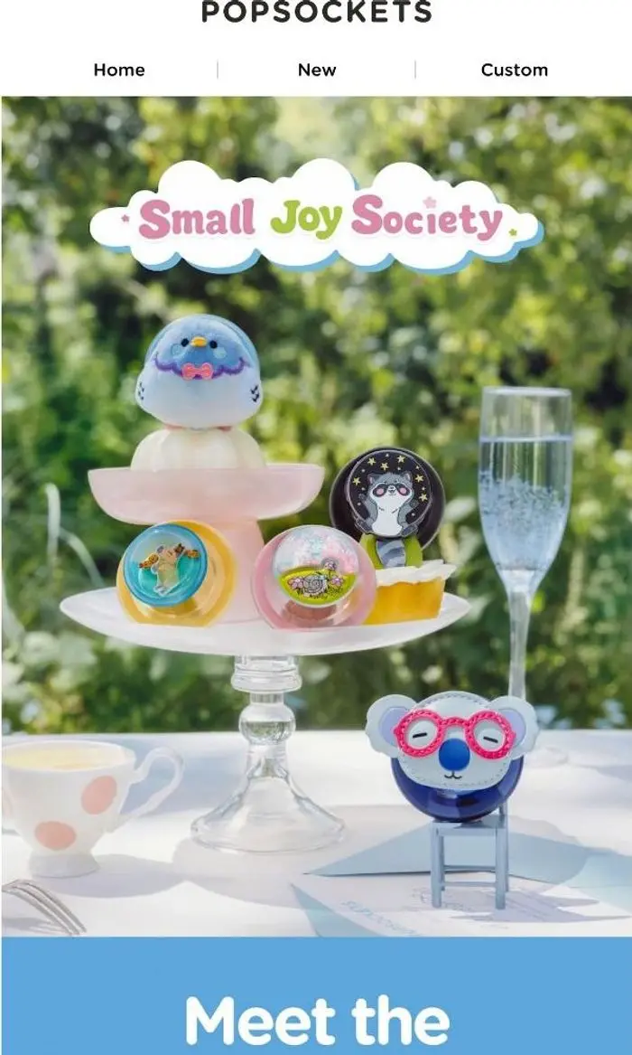 PopSockets: NEW! Small Joy Society: meet five new collectible characters 🐨