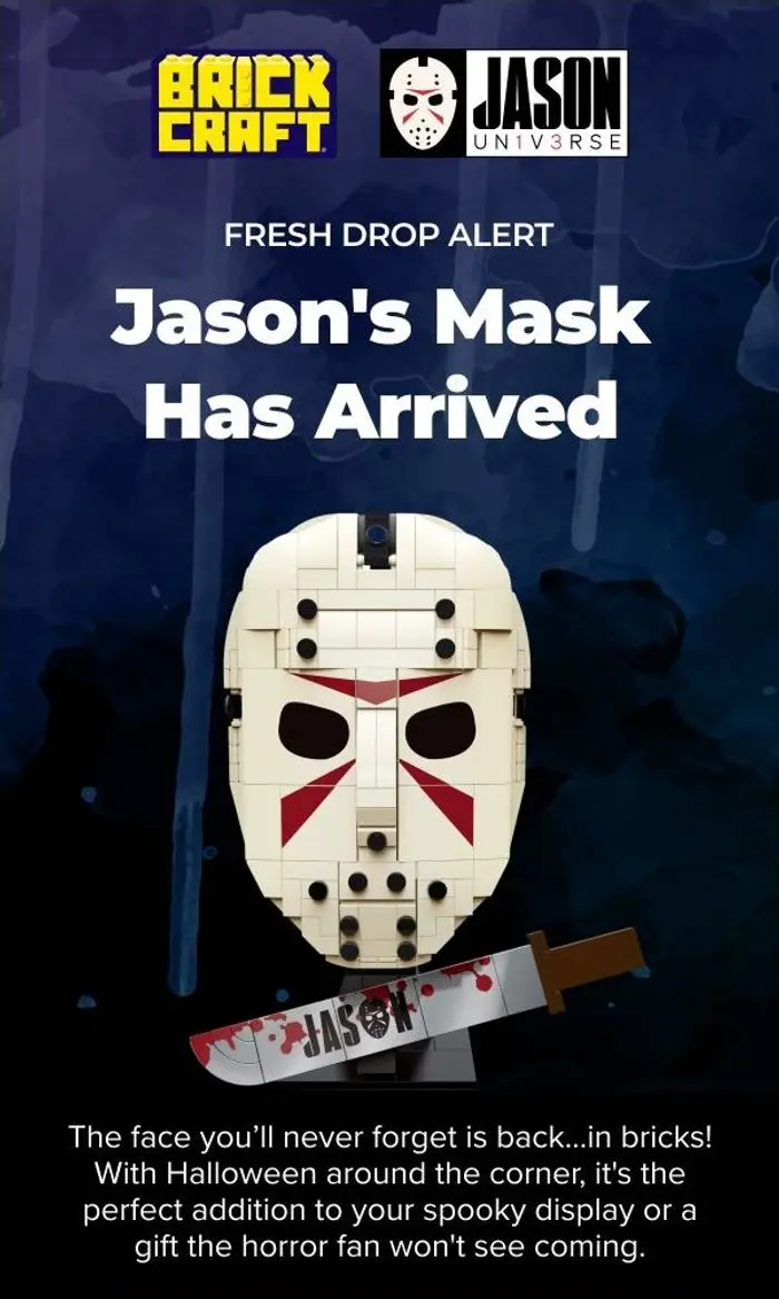 Brickcraft: NEW! Jason’s Mask is Here to Haunt Your Shelf
