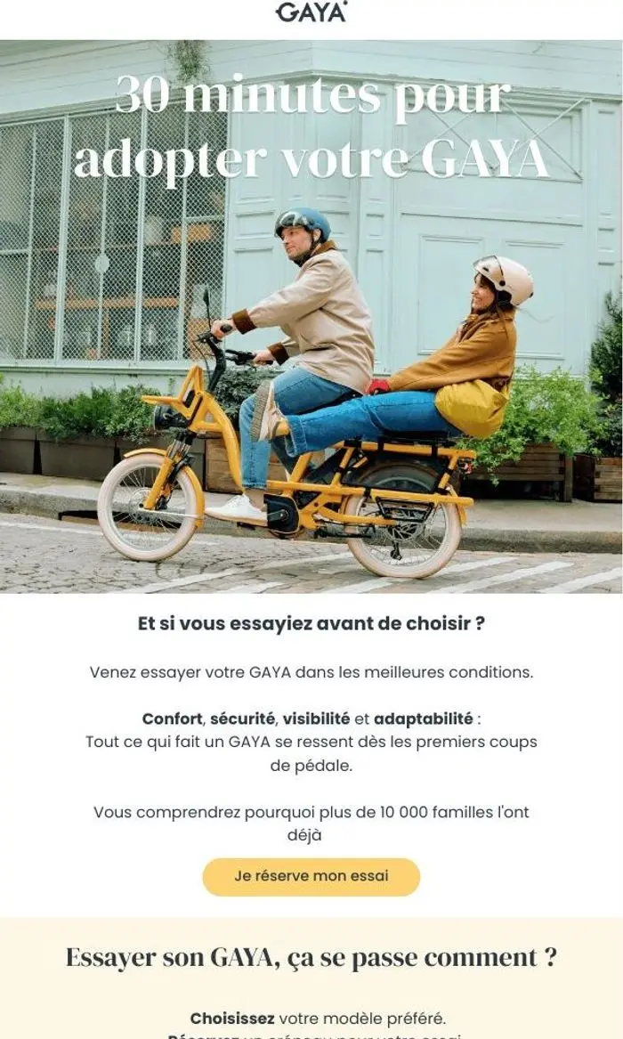 GAYA: Réservez votre essai gratuit