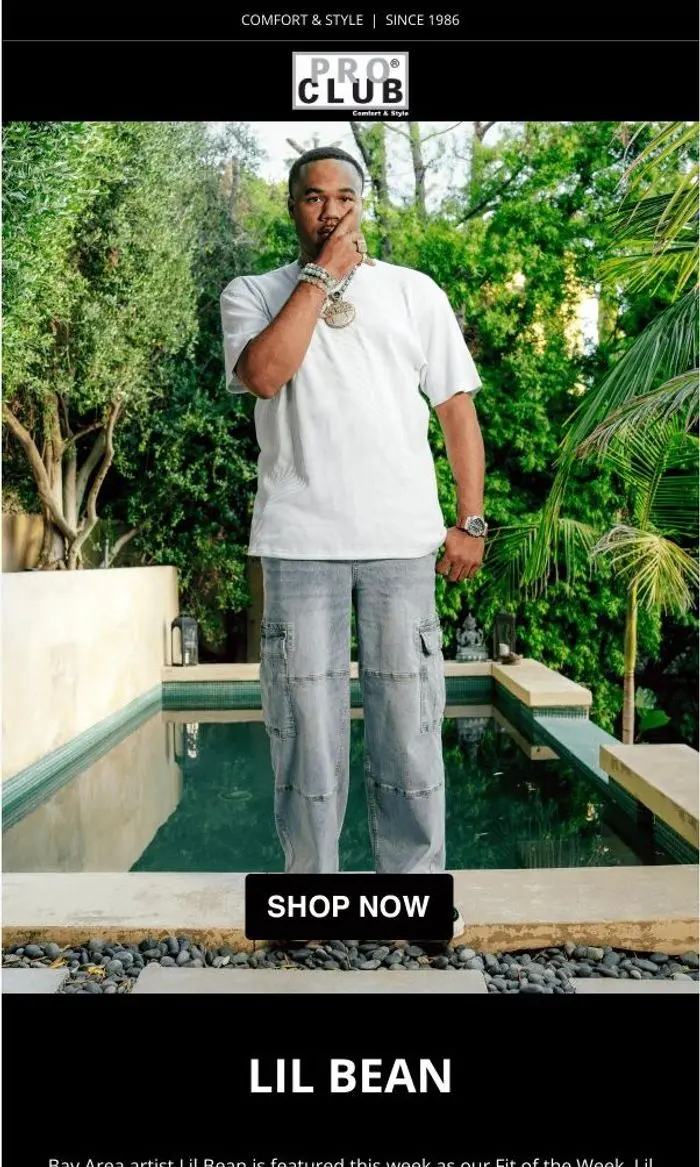 Shop Pro Club: Fit of the Week: Lil Bean
