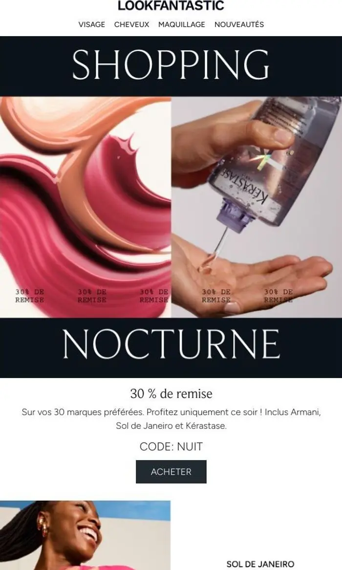 LOOKFANTASTIC: -30 % sur vos 30 marques préférées