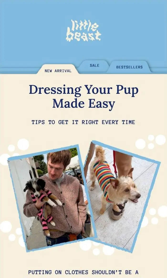 Little Beast: The Best Way to Put On Clothes