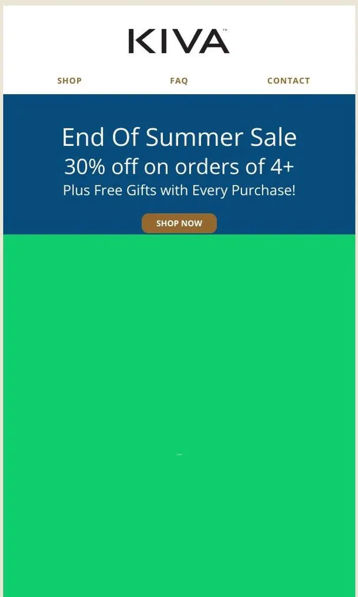 Kiva Confections: Wrap Up Summer with 30% Off Your Favorites!