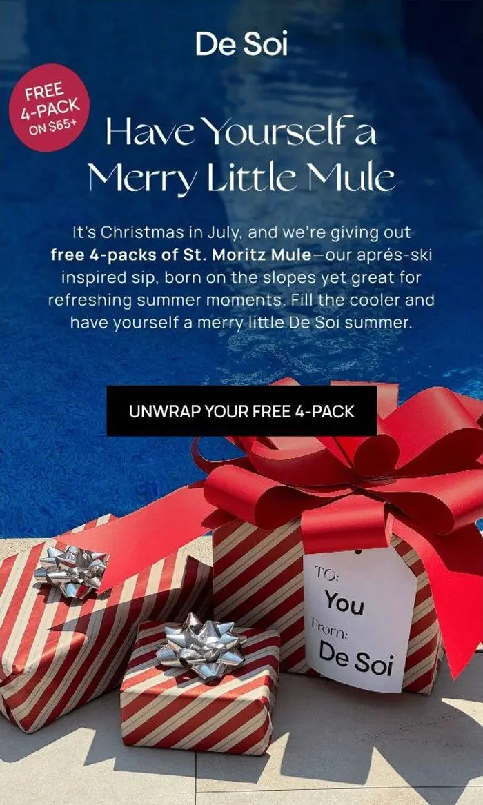De Soi: Unwrap your FREE 4-pack 🎁