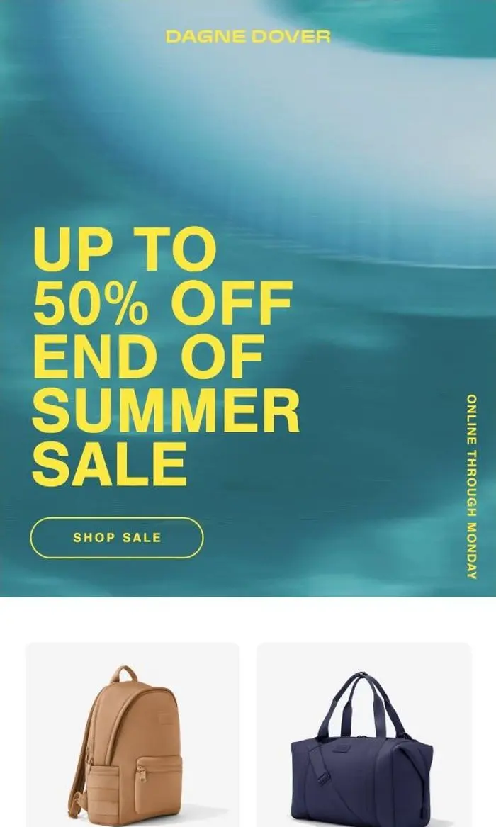 DAGNE DOVER: UP TO 50% OFF SELECT FAVES.