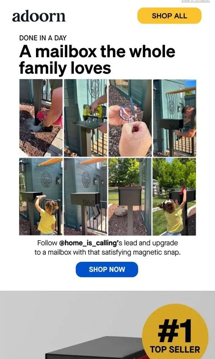 adoorn: Put up a new mailbox in one afternoon