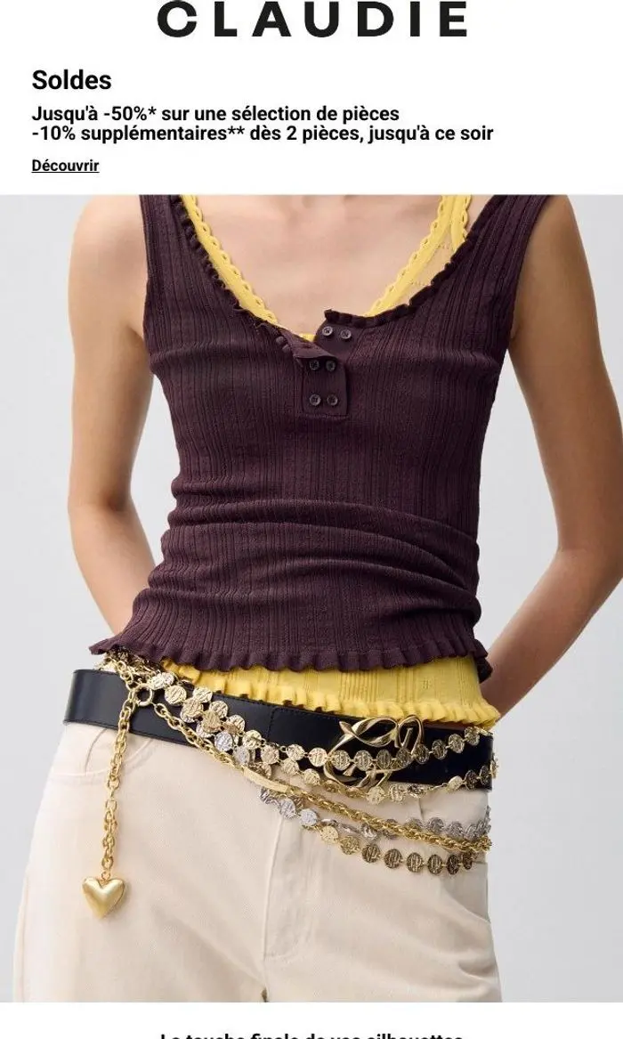 CLAUDIE PIERLOT: Soldes | Sublimez vos tenues jusqu’à -50%