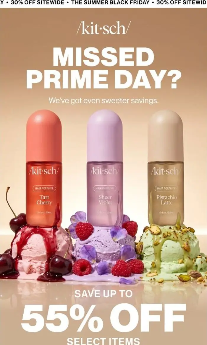 KITSCH: Missed Prime Day? We've Got Up to 55% Off 😏