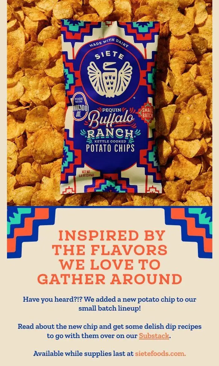 Siete Foods: Our new game-day favorite snack!💙🧡