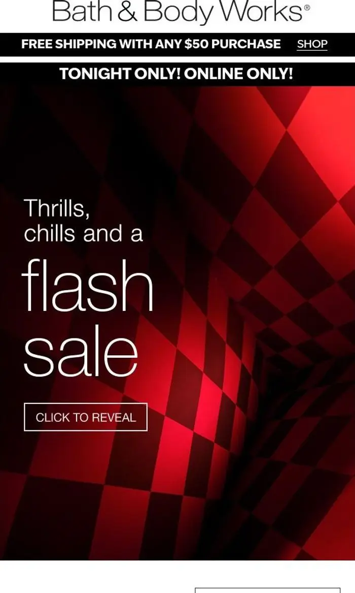 Bath & Body Works: 🔮 our prediction - FLASH sale, tonight only.