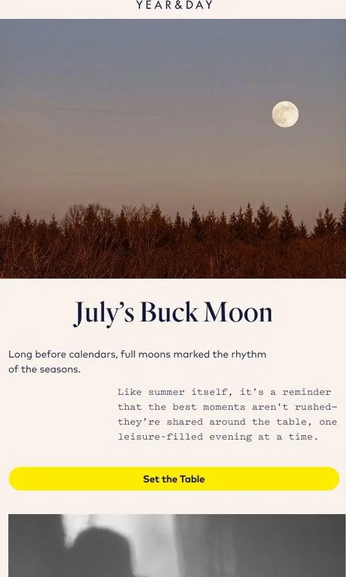 Year & Day: Linger under the Buck Moon