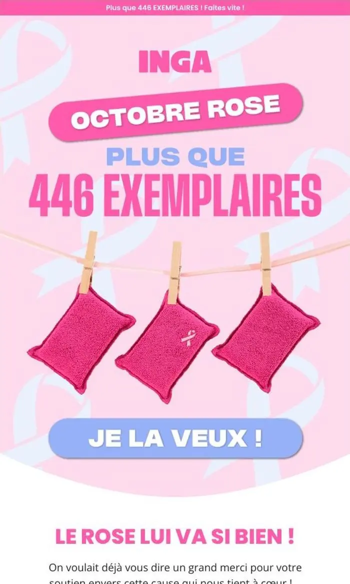 INGA: Une belle mobilisation… et des stocks qui diminuent !
