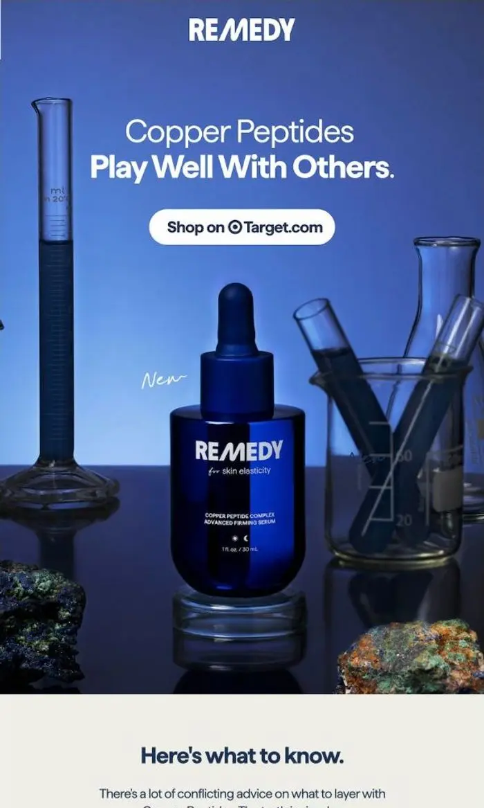 Remedy Science: How to Pair Your Copper Peptide Serum