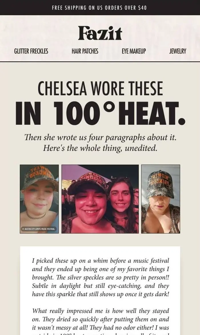 Fazit: Chelsea wore these in 100° heat