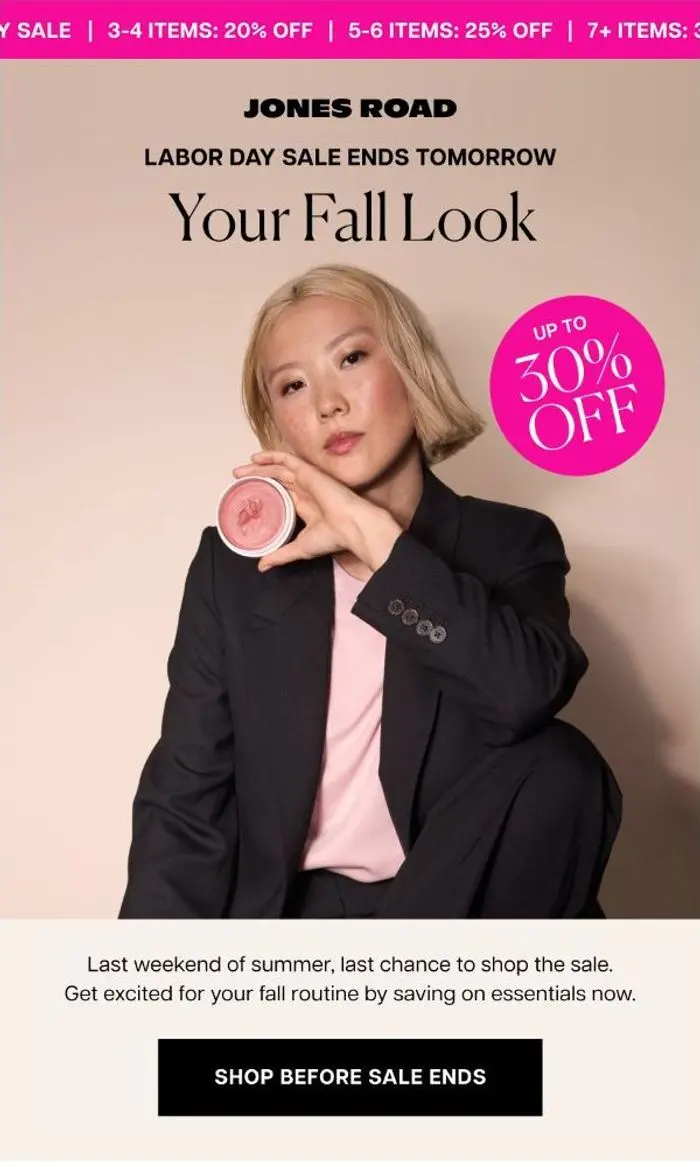 Jones Road Beauty: Ends Tomorrow: Up to 30% Off Fall Favorites