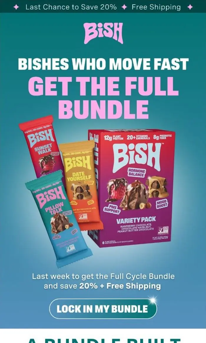 Bish Bar: The full cycle bundle won’t be here for long