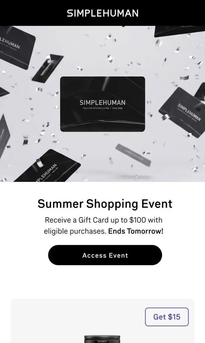 Simplehuman: Final Hours: Summer Shopping Event