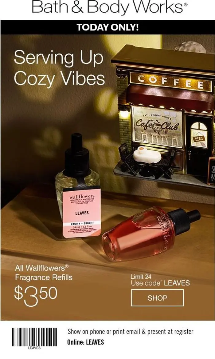 Bath & Body Works: wait, what's $3.50 today only? 👀