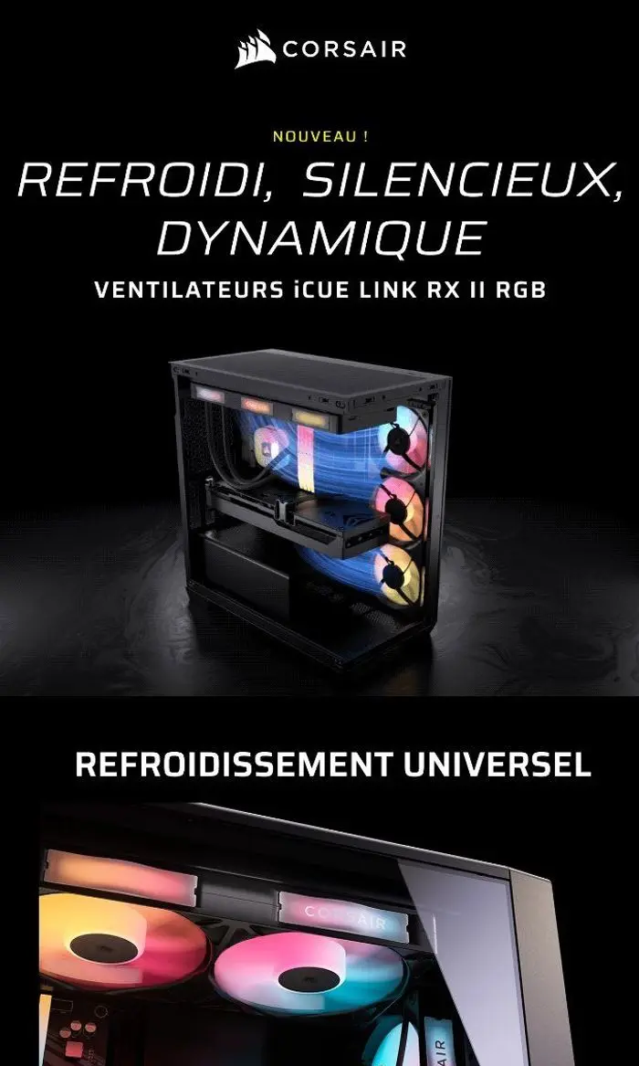 CORSAIR: De nouveaux ventilateurs qui se font discrets