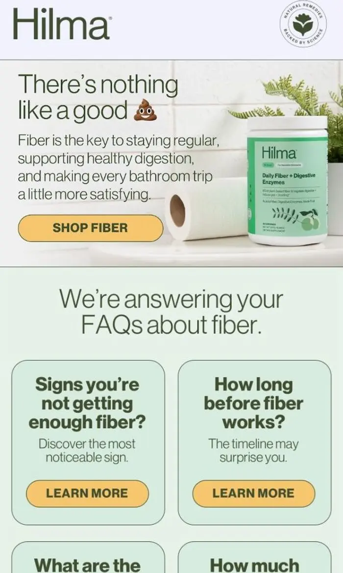 Hilma: Better 💩s are in your future.