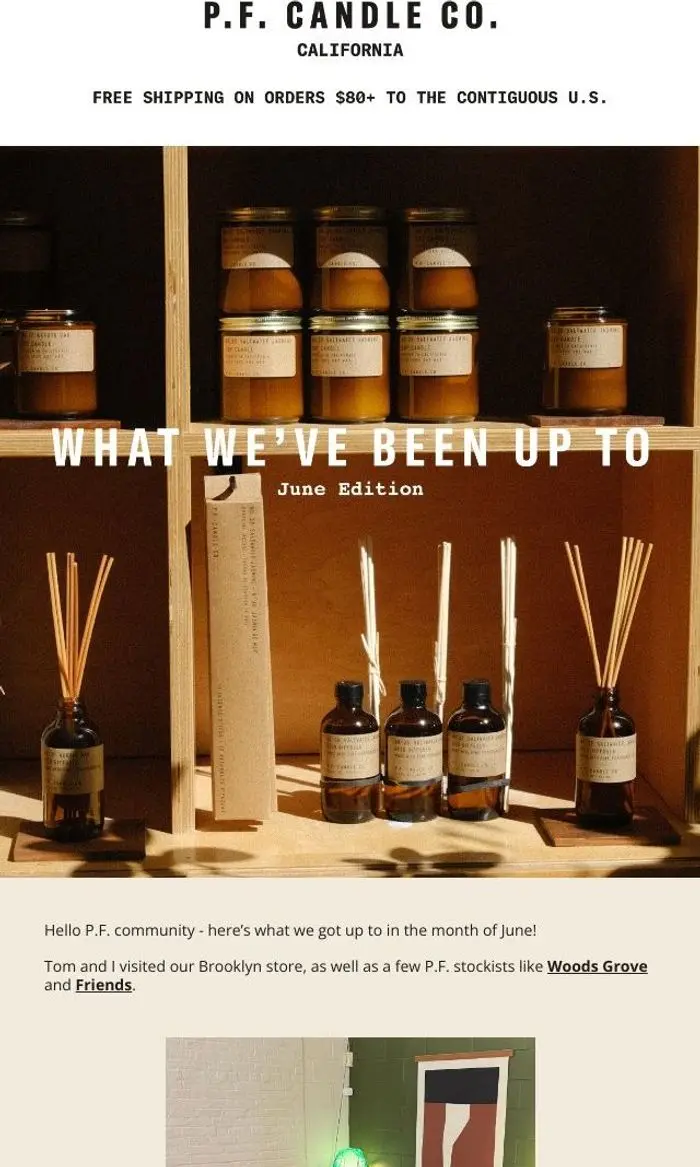 P.F. Candle Co: What we've been up to lately