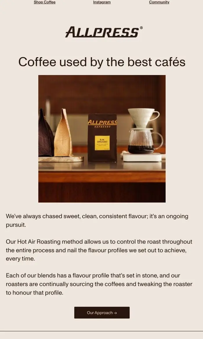 Allpress Espresso New Zealand: Coffee used by the best cafés